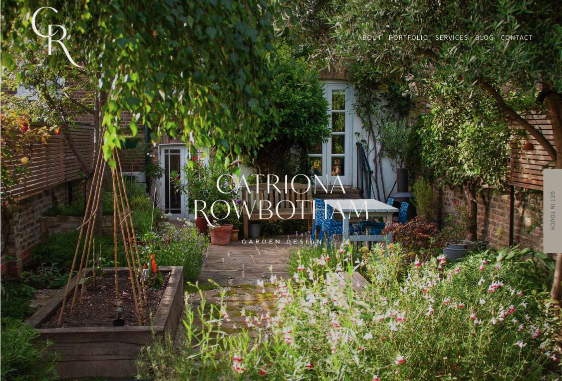 Catriona Rowbotham case study page layout and imagery